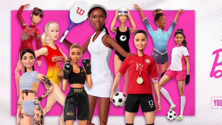 芭比娃娃：Venus Williams、Estelle Mossely……美泰推出的新娃娃代表的女运动员是谁？